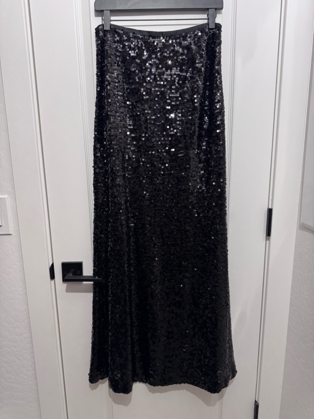 Calvin Klein Black Sequin Maxi Skirt